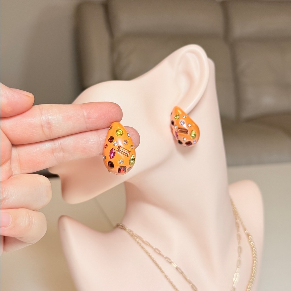 ⚜️ Colorful Stud Earrings - Picture 5 of 11
